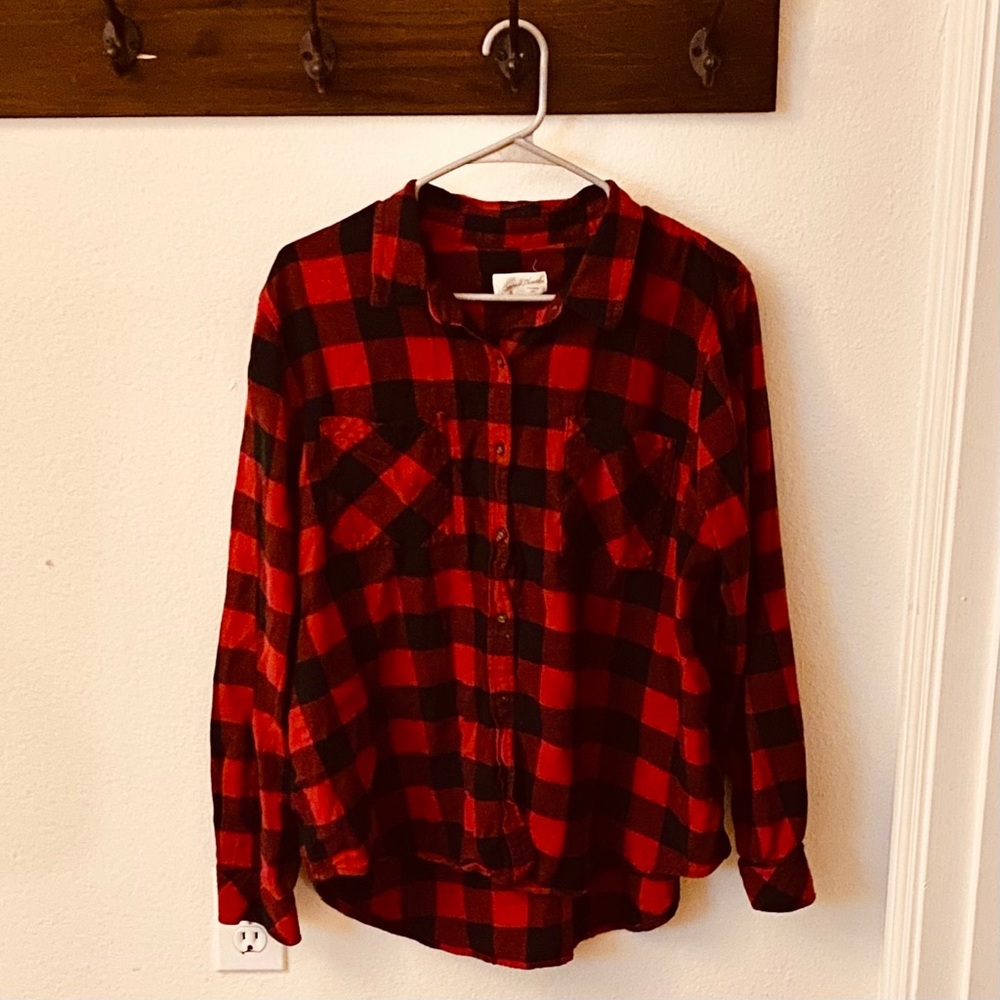 EUC Universal Thread Buffalo Check Plaid Shirt XXL
